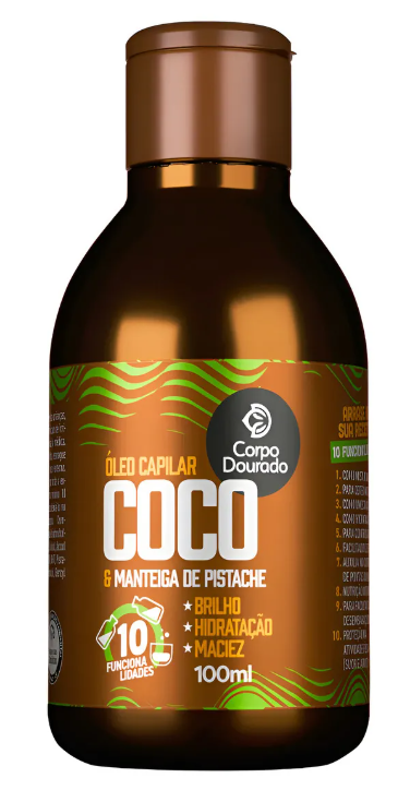 Aceite capilar de coco y pistacho